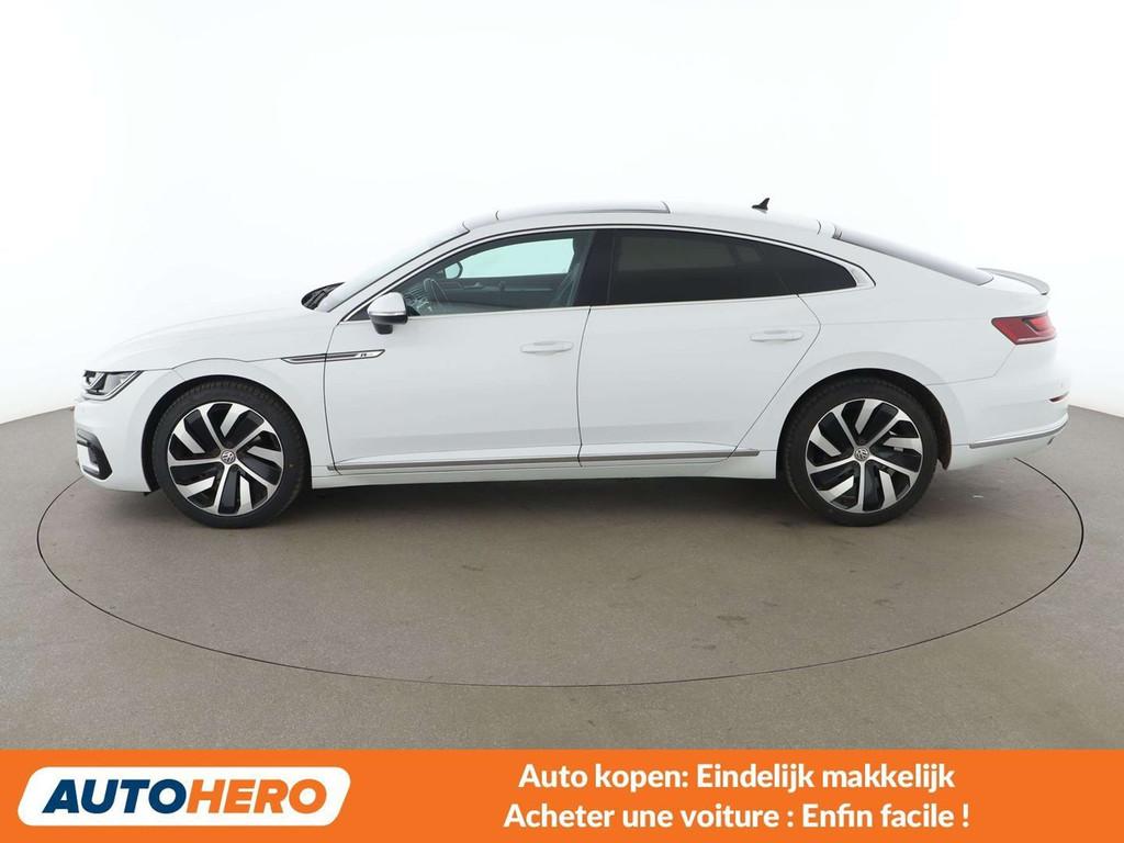 Volkswagen Arteon 2.0 TDI R-Line, Autos, Noir, 5 portes, Détection des panneaux routiers, 1614 kg