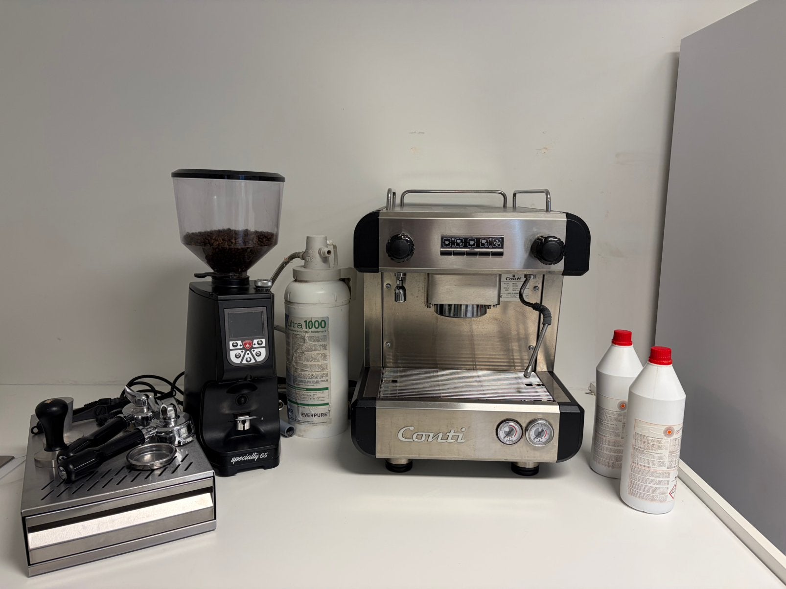 professionele Conti CC100 1-groep espressomachine, Elektronische apparatuur, Koffiezetapparaten, Gebruikt, Overige modellen, Koffiebonen