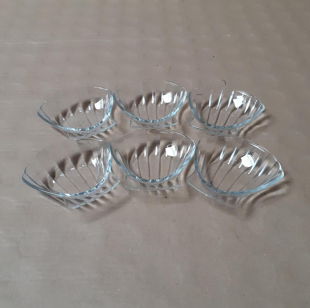 Set de 6 coquilles Saint-Jacques PYREX, Enlèvement ou Envoi, Comme neuf, Verre, Autres types