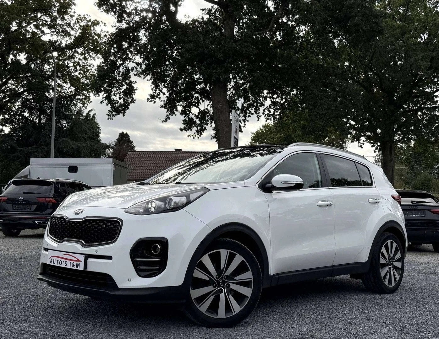 Kia Sportage 1.7 CRDi Automaat 2017 Leder Pano Camera Zetelv, Auto's, Gebruikt, 4 cilinders, 1685 cc, Wit