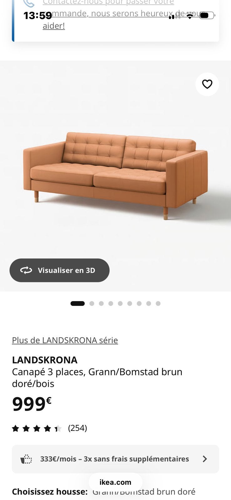 Fautueil IKEA 3+1, Ophalen, Zo goed als nieuw