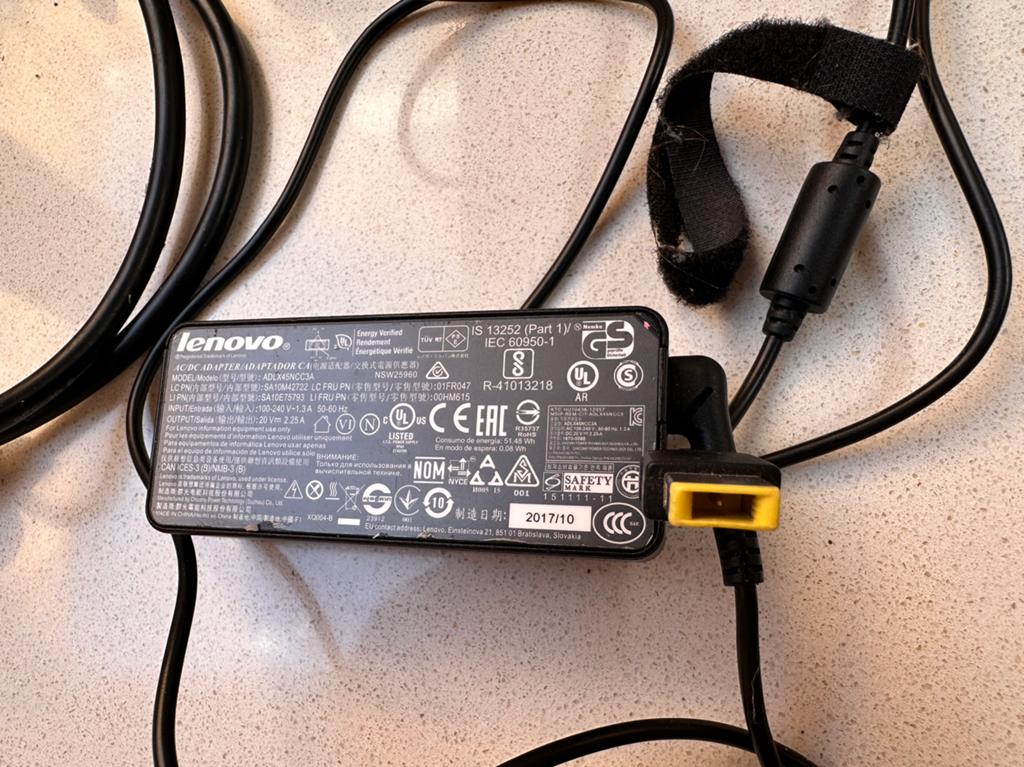 Lenovo ThinkPad oplader 45W 20V Slim Tip - ADLX45NCC3A, Computers en Software, Ophalen of Verzenden, Gebruikt