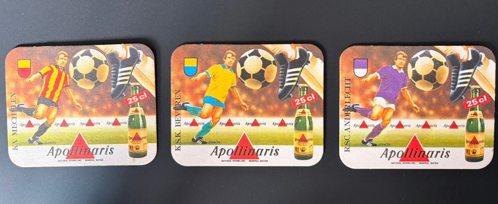 Bierkaartjes Apollinaris - voetbal, Hobby en Vrije tijd, Verzamelkaartspellen | Magic the Gathering, Ophalen
