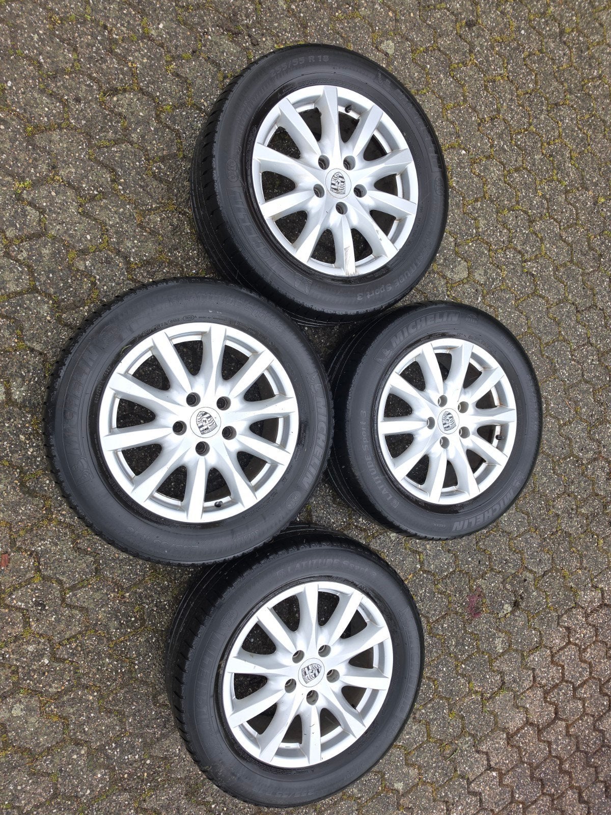 Jantes Porsche OEM 18 + 2 pneus neufs Tomket Sport, Enlèvement, 18 pouces, Pneu(s)