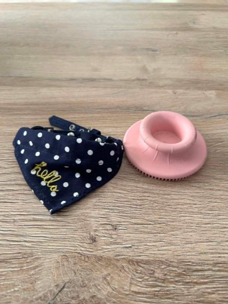 Collier et brosse pour chat, Animaux & Accessoires, Enlèvement, Comme neuf