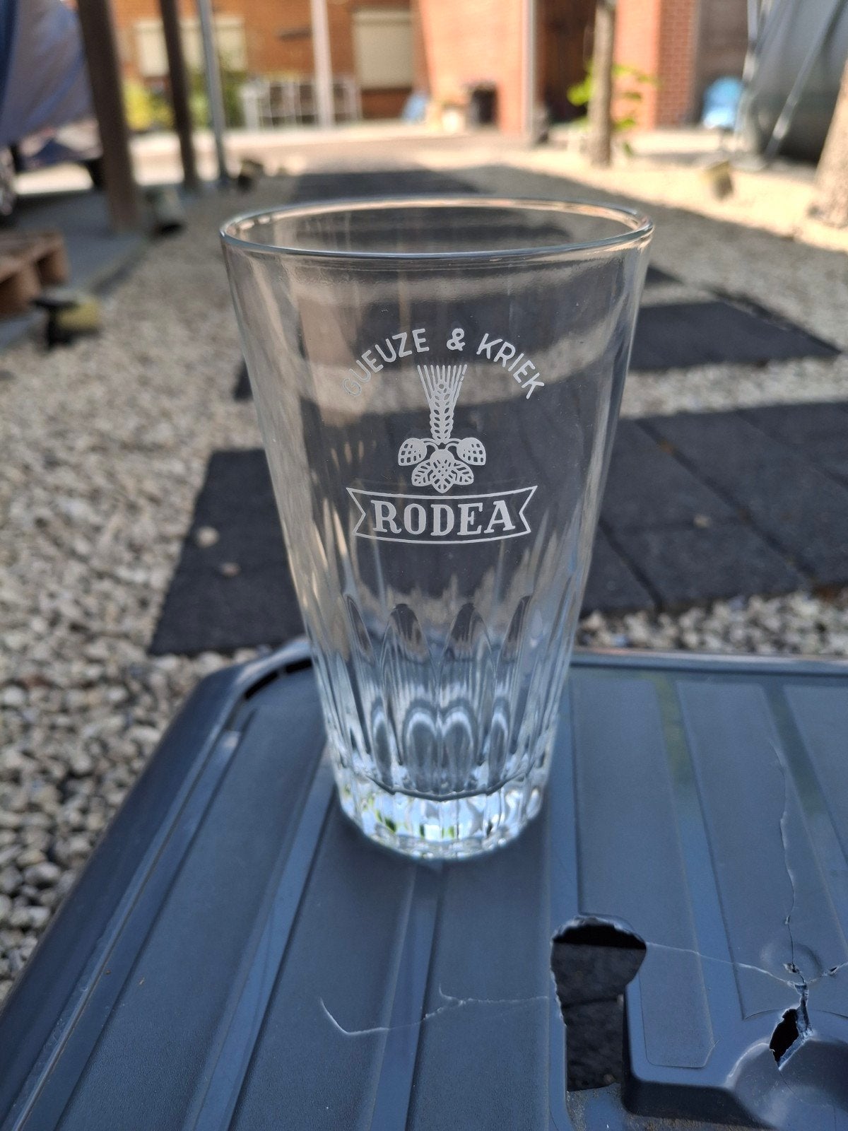 Oud bierglas gueuze rodea, Collections, Enlèvement ou Envoi