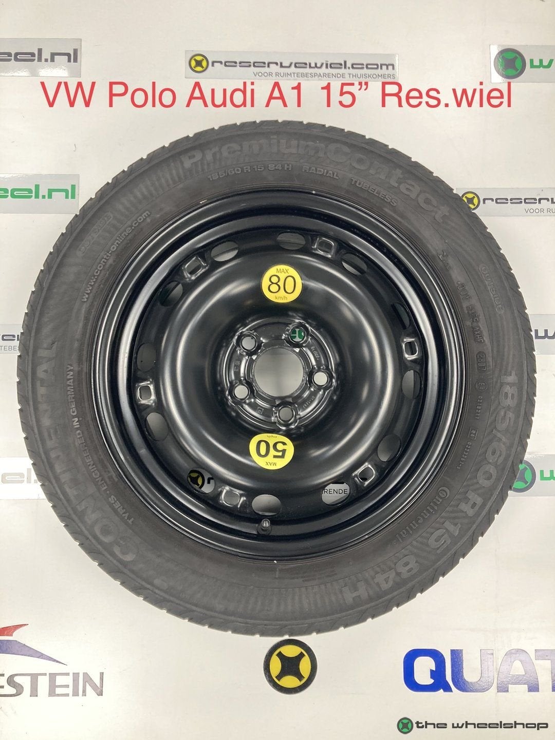 Reservewiel Thuiskomer VW Polo , Seat Ibiza , Skoda Fabia  1, Pneus et Jantes, Véhicule de tourisme, -, Utilisé