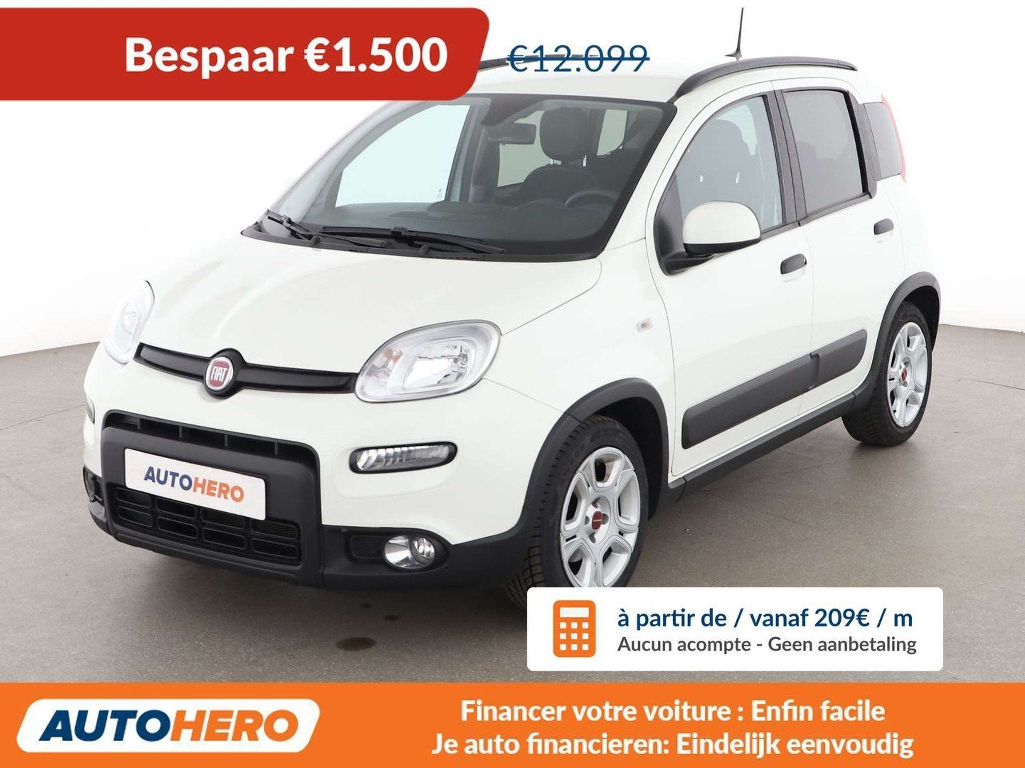 Fiat Panda 1.0 Mild-Hybrid Cross (bj 2023), Voorwielaandrijving, Gebruikt, Zwart, Panda
