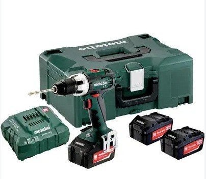 Metabo BS18 LT Schroefboormachine set, Enlèvement ou Envoi, Comme neuf, Foreuse et Perceuse, 400 à 600 watts