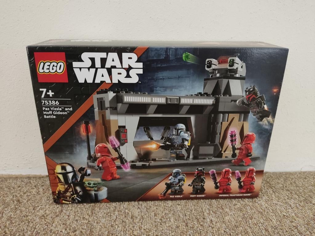 Lego Star Wars 75386 Paz Vizsla and Moff Gideon Battle, Neuf, Lego, Ensemble complet, Non ouvert/scellé