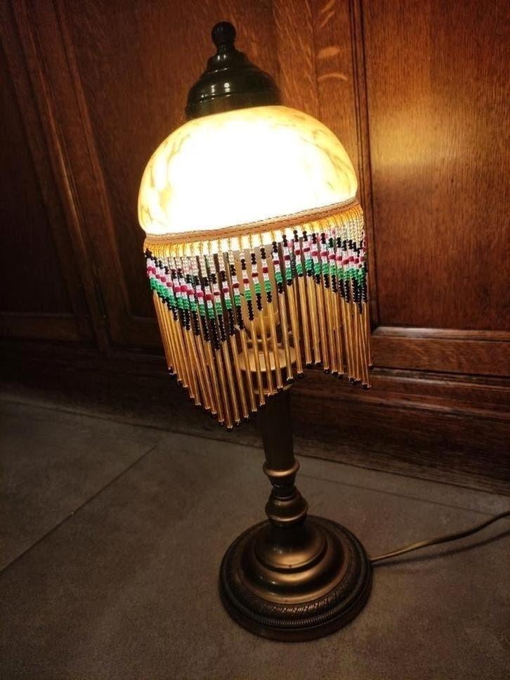 Lampe à perles de style art déco, Enlèvement ou Envoi