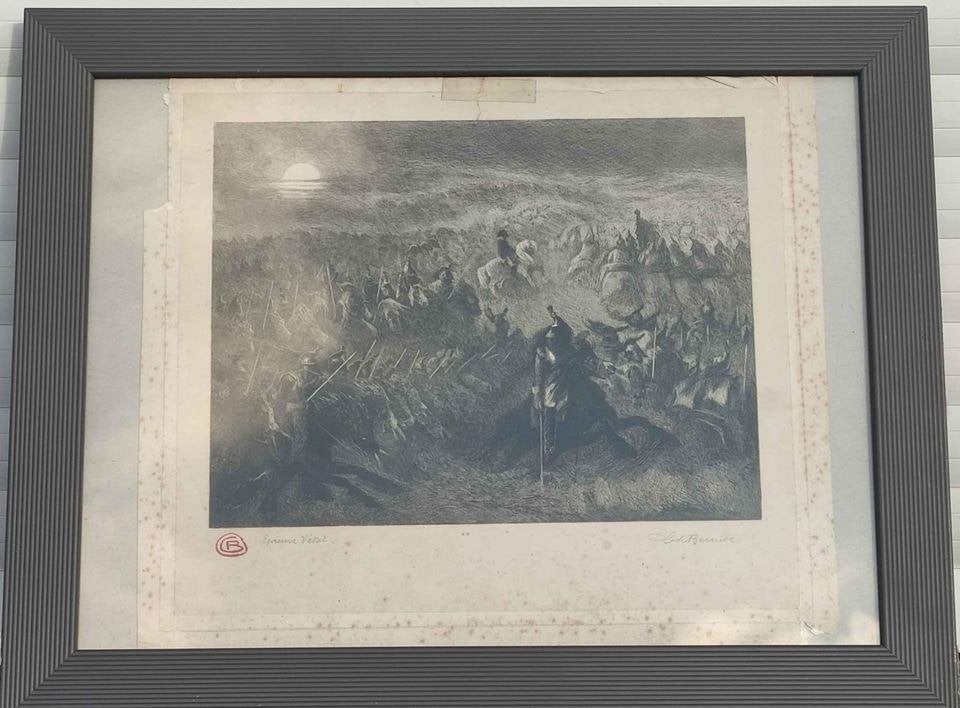 eau forte epreuve d artiste signe charles bernier, Enlèvement ou Envoi
