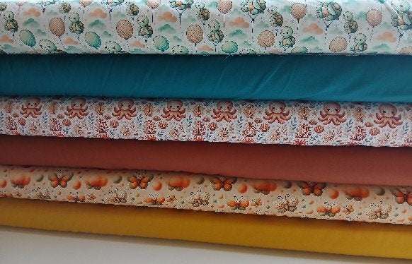 ACTIE : Stoffenpakket Poplin katoentjes, BESPAAR 50%!!, Hobby en Vrije tijd, Meerkleurig, 120 cm of meer, Ophalen of Verzenden