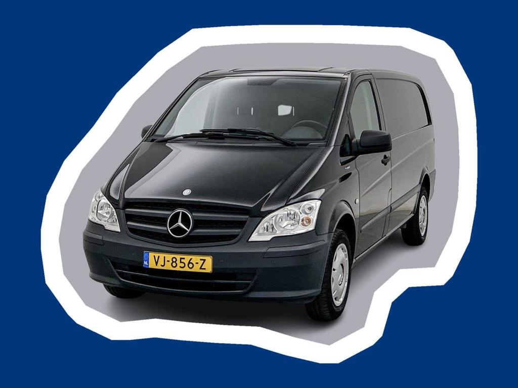 Mercedes-Benz Vito 110 CDI 320 Functional Lang Trekhaak Airc, Zwart, Mercedes-Benz, Bedrijf, 195 g/km