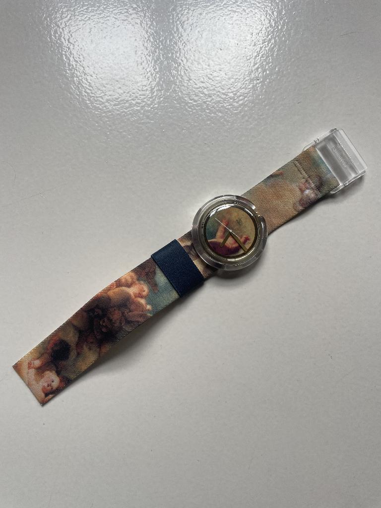 Vintage Swatch Pop Swatch “PUTTI” PWK168 – 1992, Handtassen en Accessoires, Horloges | Dames, Kunststof, Polshorloge, Nieuw, Ophalen of Verzenden