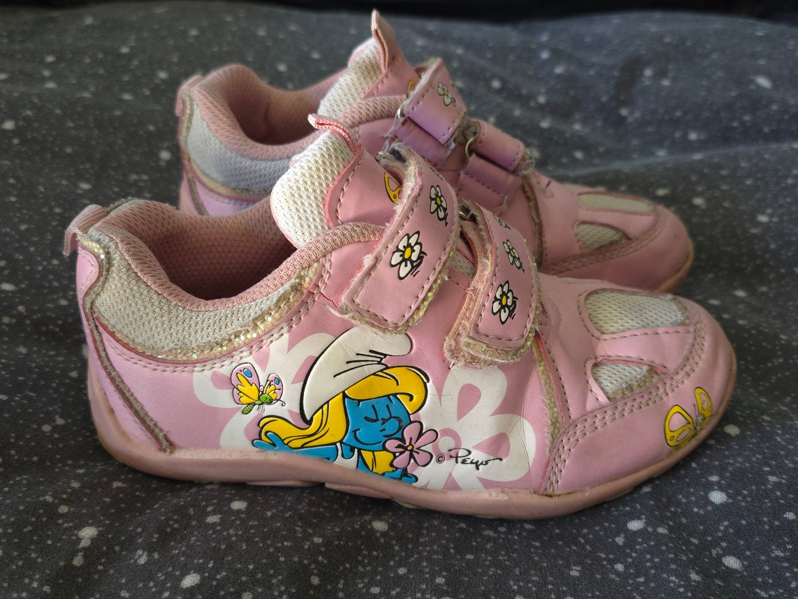 Ancienne paire de chaussures Schtroumpfette, Envoi, Utilisé, Schtroumpfette, Autres types