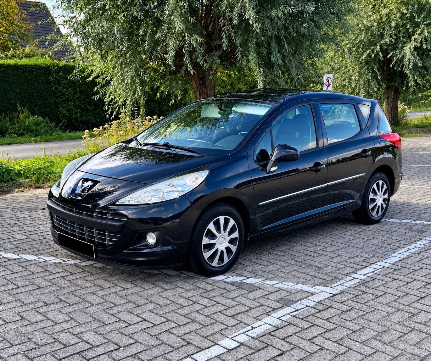 Peugeot 207 1.4 VTi - Panodak - 1ste eigenaar - EURO5, Auto's, Euro 5, Stof, Zwart, Zwart