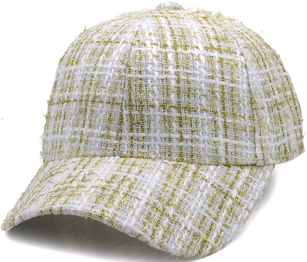 Casquette blanche dorée taille unique, Enlèvement ou Envoi, Neuf, One size fits all, Casquette