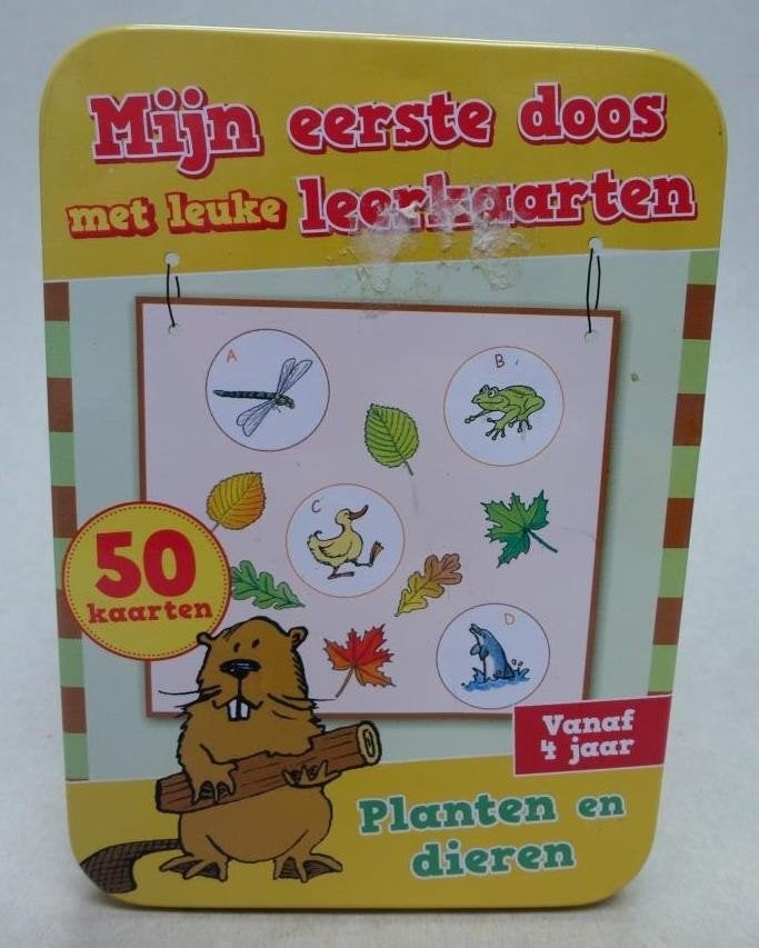Mijn eerste doos met leuke leerkaarten 4 + planten en dier, Kinderen en Baby's, Ophalen of Verzenden, Gebruikt, Puzzelen