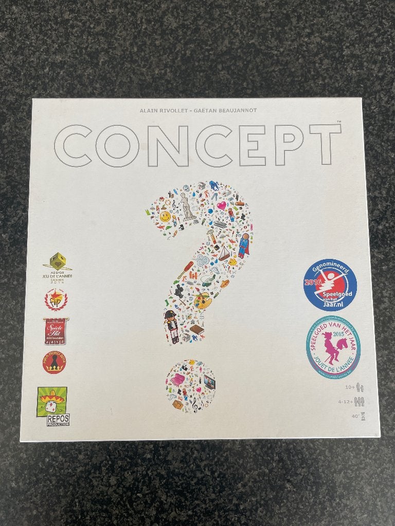 Spel: Concept, Hobby en Vrije tijd, Gezelschapsspellen | Bordspellen, Ophalen of Verzenden, Gebruikt, REPOS production