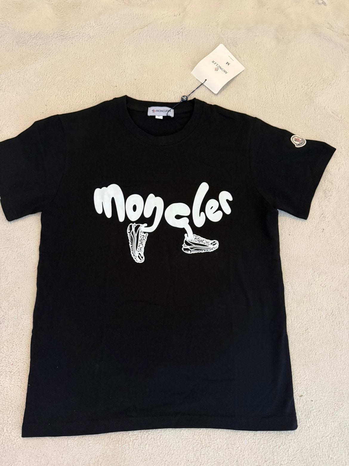 T-shirt moncler (s), Kleding | Heren, T-shirts, Ophalen of Verzenden, Zo goed als nieuw