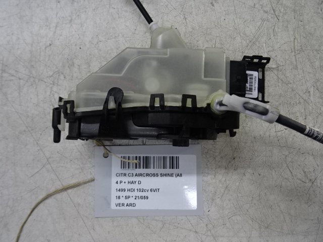 SERRURE DE PORTE ARRIÈRE DROITE C3 Aircross (2C / 2R), Autos : Pièces & Accessoires, Utilisé, Arrière, Citroën