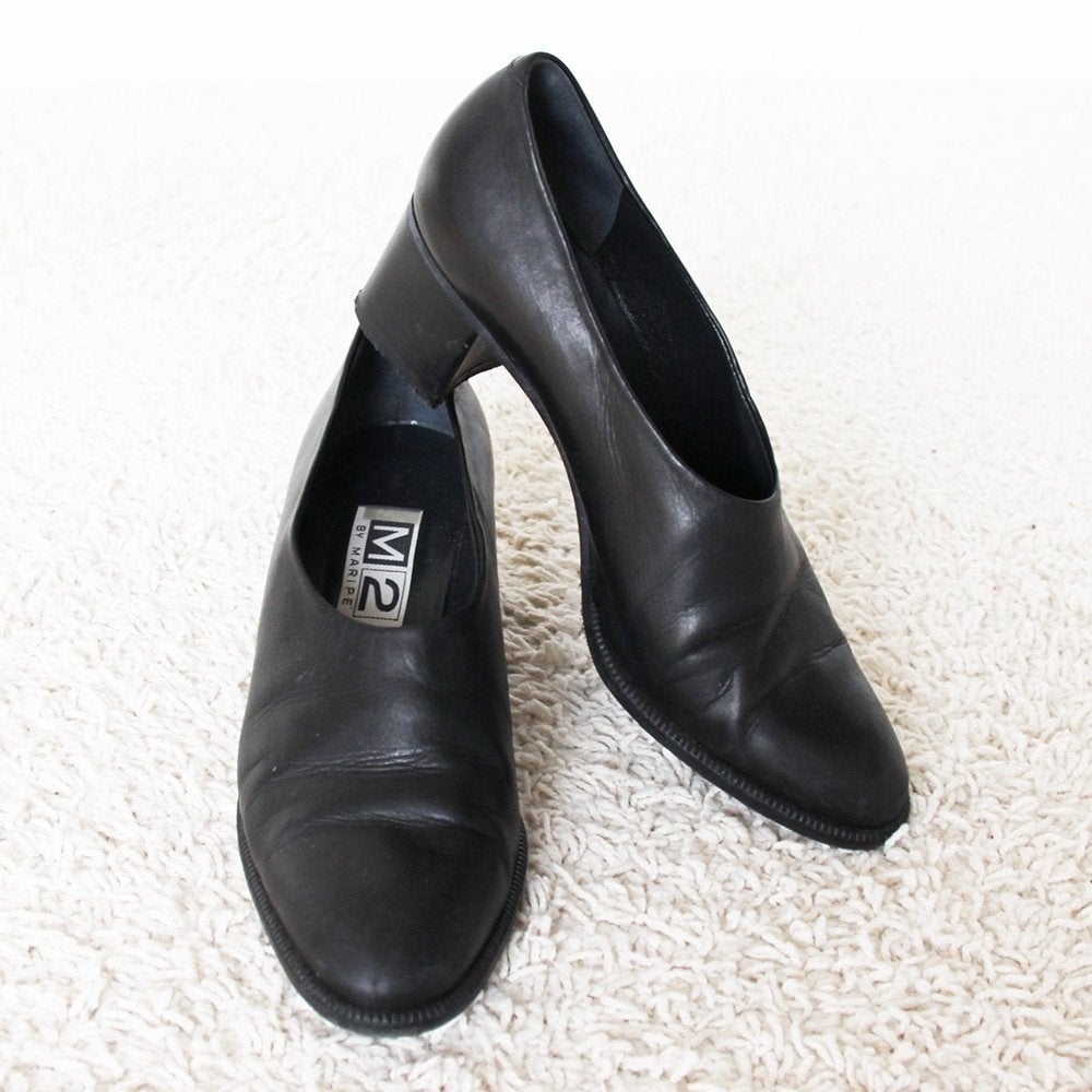 Chaussures M2 en cuir By Maripe (taille 38) €40, -, Comme neuf, Maripe, Autres types, Noir