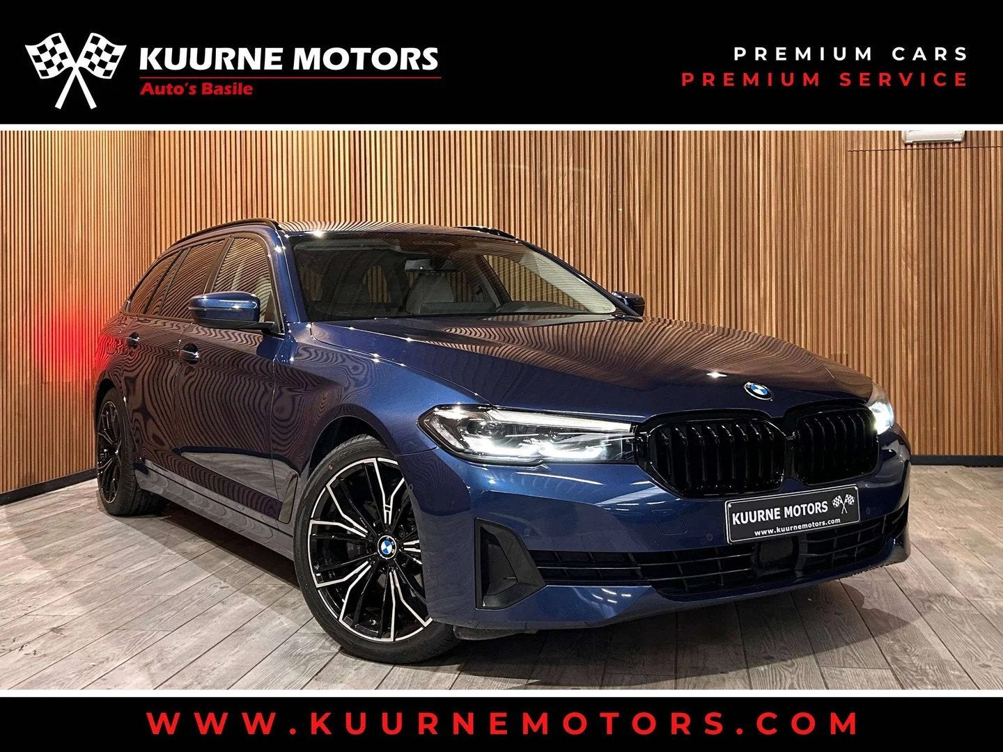 BMW 5 Serie 518 dA Touring Alu19"/Acc/Led/Pdc/Cam/Leder/Verw, Cuir, Entreprise, 5 portes, Automatique
