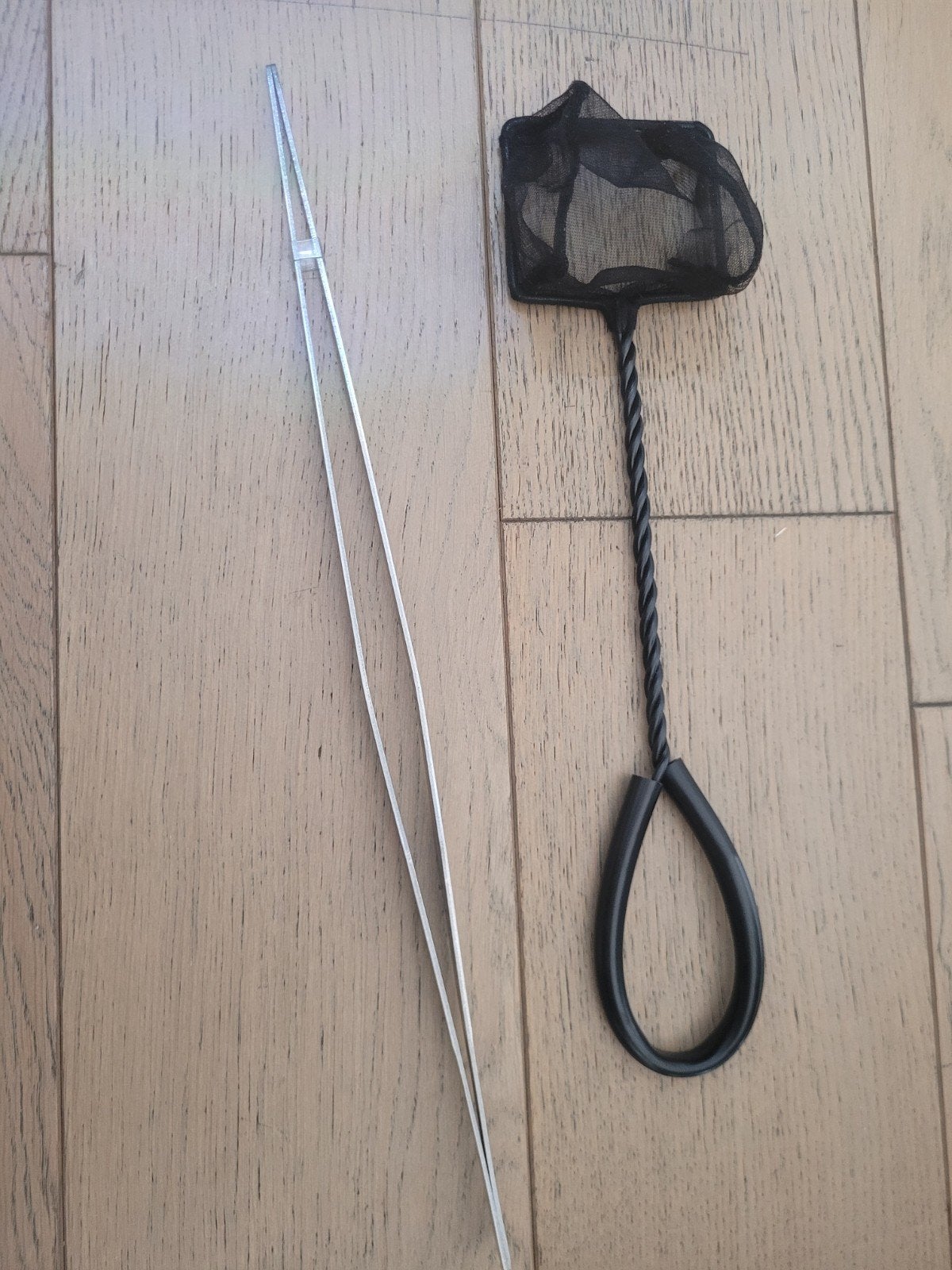 épuisette et pince pour plantes et pierre style aquascaping, Enlèvement