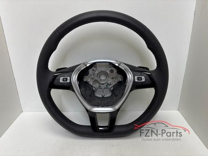 VW Golf 7 5G Stuur stuurwiel Leer Leder MF+F1, Autos : Pièces & Accessoires, Commande, Enlèvement ou Envoi, Utilisé