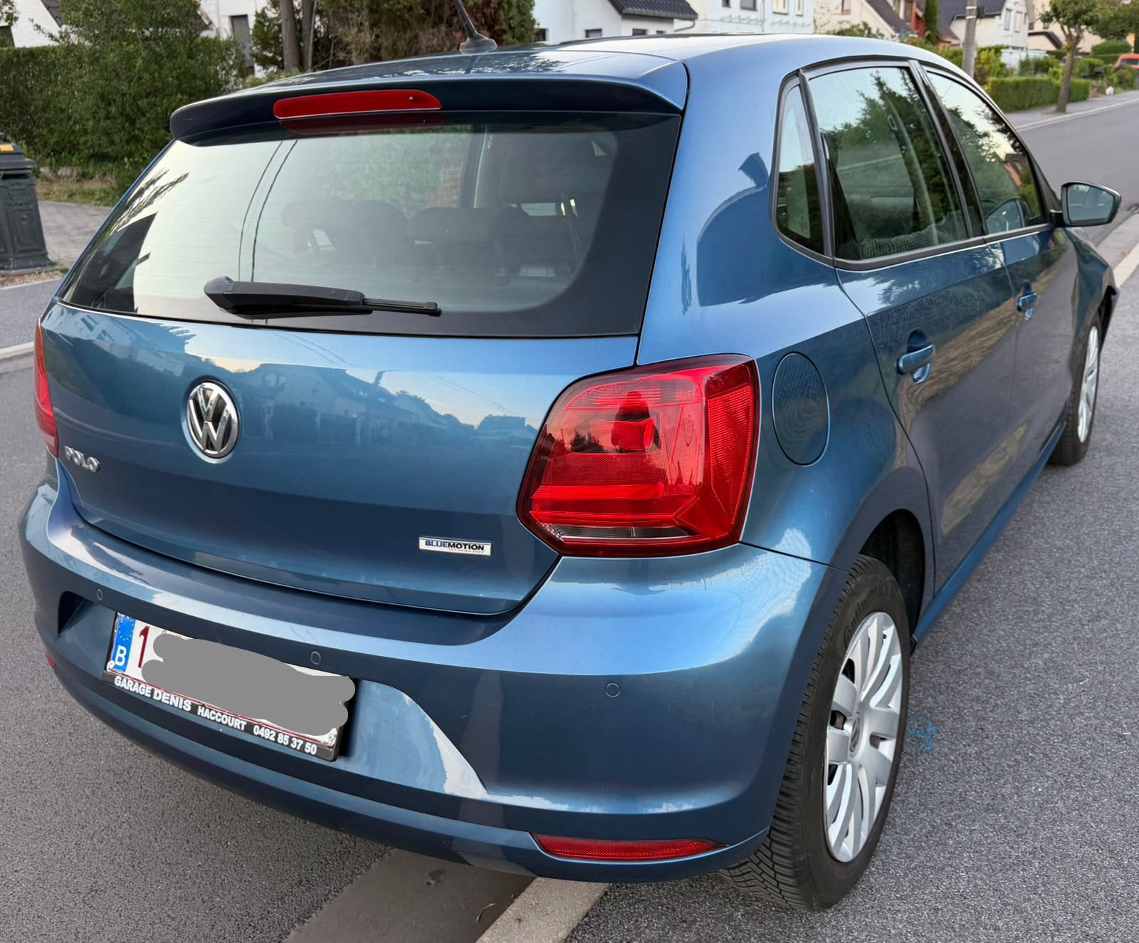 Vw Polo Tsi 2016 5 portes 92 000 km Accident léger, Stof, Euro 6, Bluetooth, Blauw