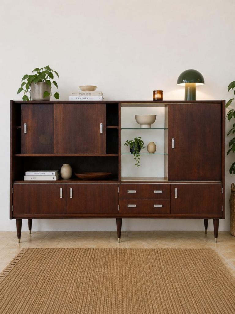 Vintage highboard / barkast, Ophalen, Zo goed als nieuw