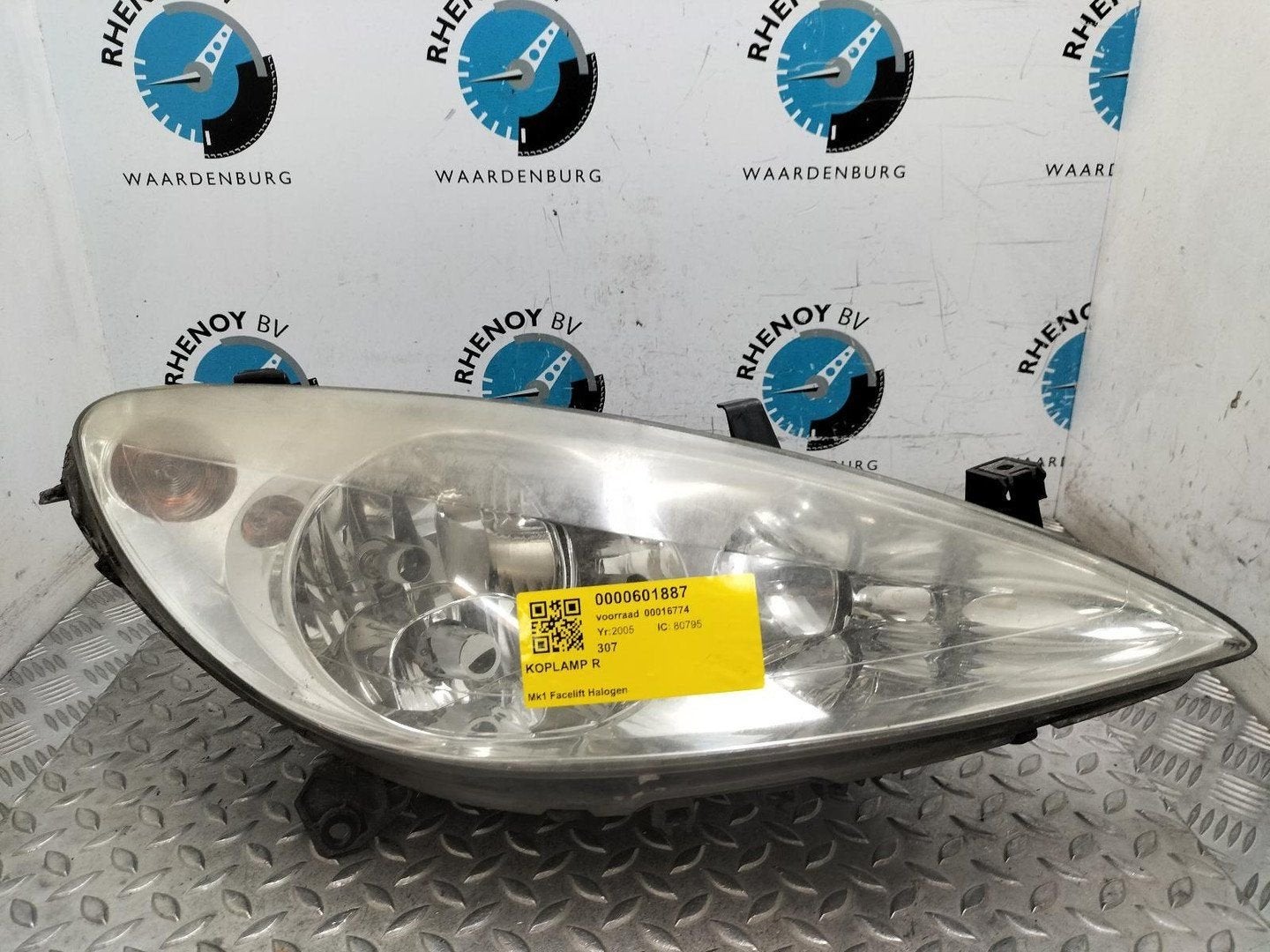 PEUGEOT 307 2.0 16V Premium  KOPLAMP R 2005, Enlèvement ou Envoi, Utilisé, ARN reconnu