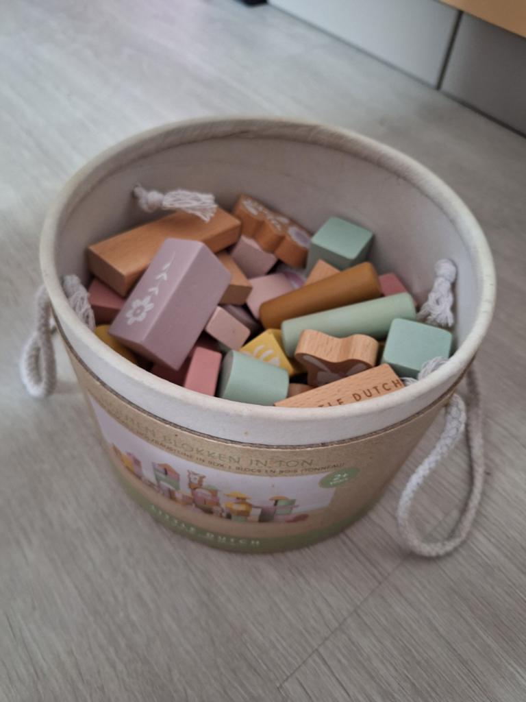 Little Dutch houten blokken roze, Kinderen en Baby's, Speelgoed | Houten speelgoed, Ophalen