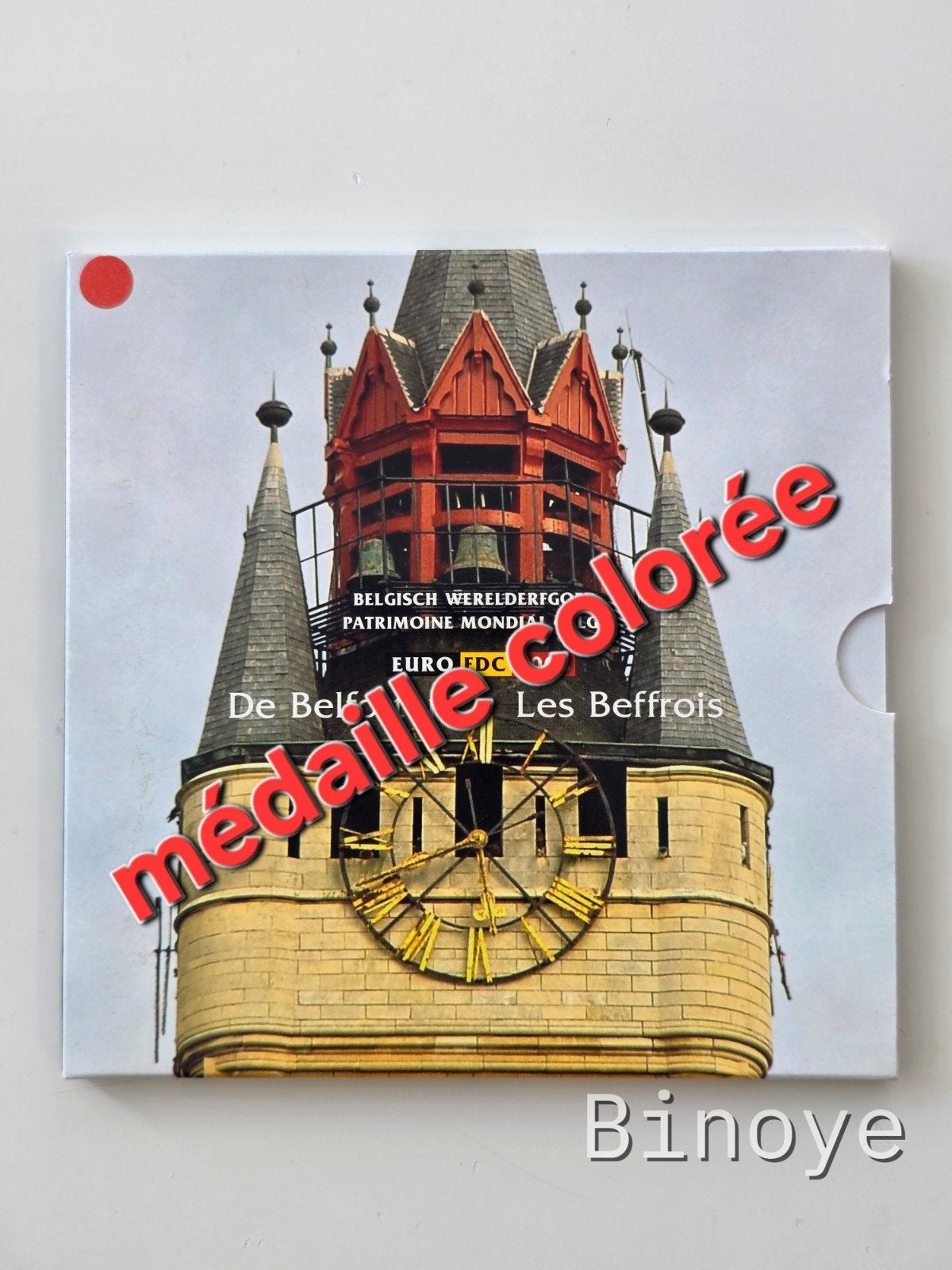 Belgique Série FDC 2008 beffrois belges - Médaille colorée, Timbres & Monnaies, Enlèvement ou Envoi, Belgique, Série