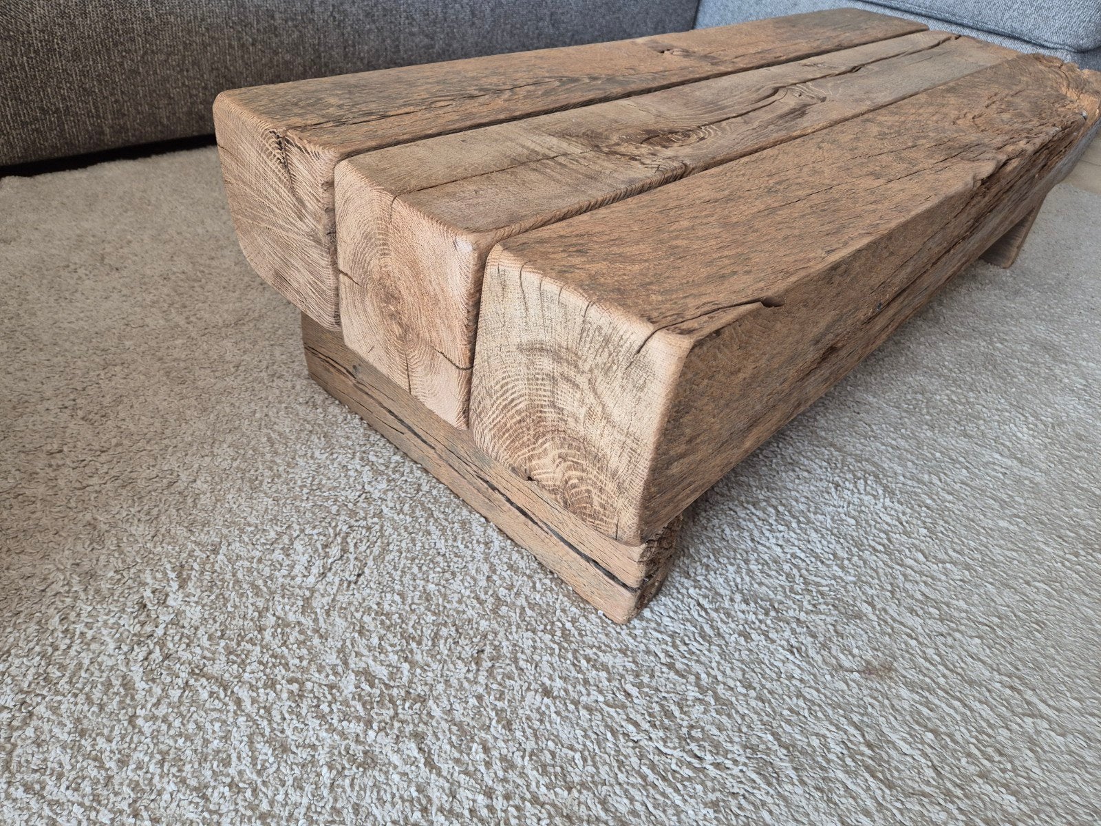eiken salontafel coffeetable balkentafel, Ophalen