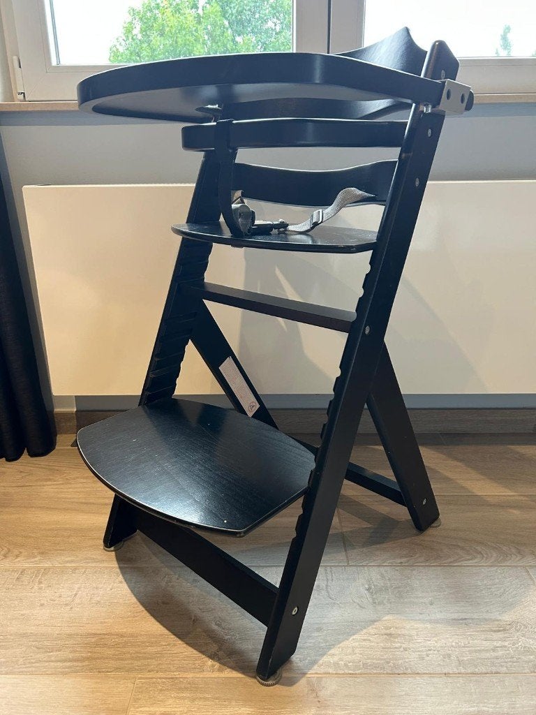 Safety 1st Timba eetstoel (deep black), Enlèvement, Comme neuf, Chaise évolutive, Coulissant