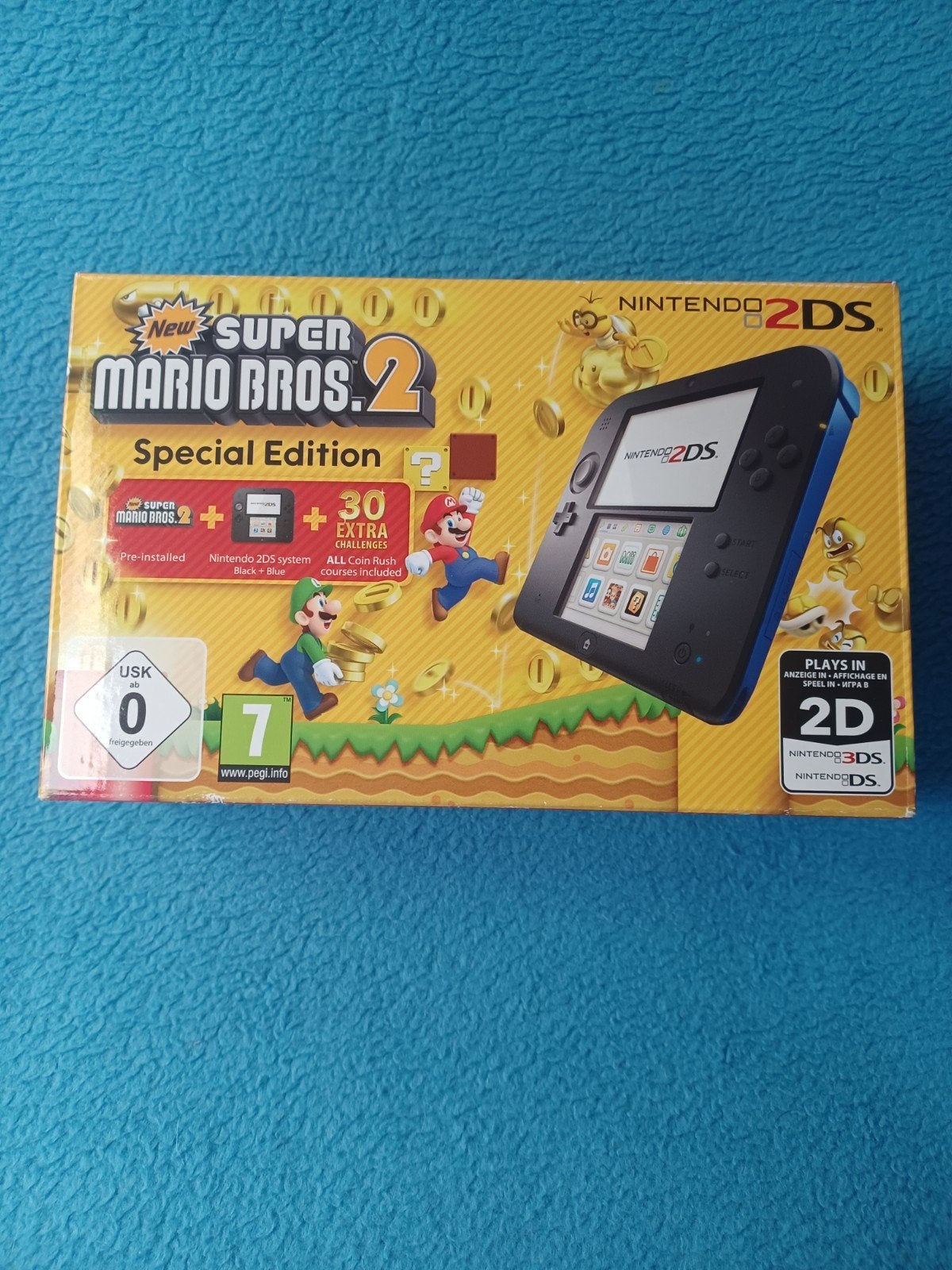 Nintendo 2ds Mario edition + trousse, Games en Spelcomputers, Spelcomputers | Nintendo 2DS en 3DS, Ophalen, 2DS