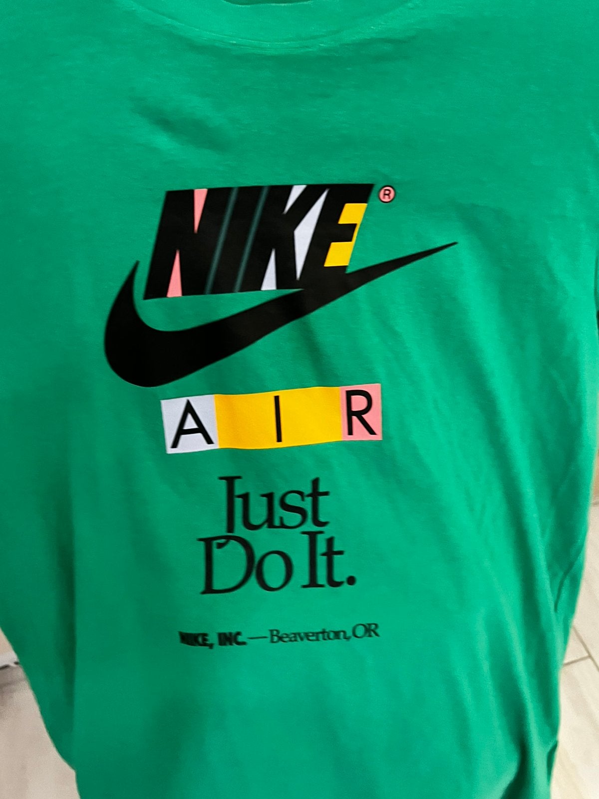 Nike tshirt vert xl junior, Kleding | Heren, Ophalen of Verzenden, Zo goed als nieuw, Groen