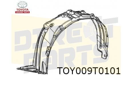 Toyota Aygo X modderkuip Links Origineel! 538760H090, -, Verzenden, -, Nieuw