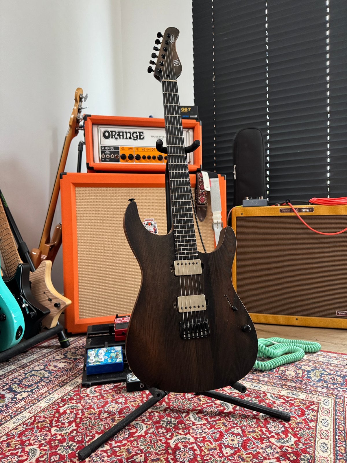 Mayones Aquila Cardinal, Muziek en Instrumenten, Snaarinstrumenten | Gitaren | Elektrisch, Ophalen, Zo goed als nieuw
