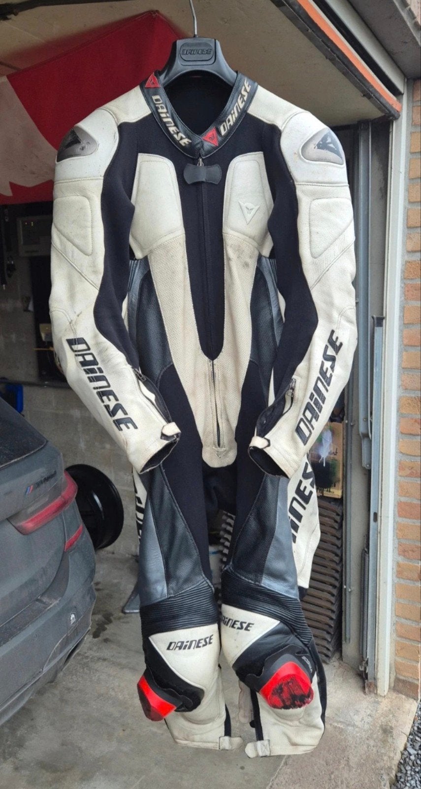Dainese jumpsuit uit 1 stuk maat 50, Motoren, Ophalen of Verzenden, Tweedehands, Combipak, Dainese