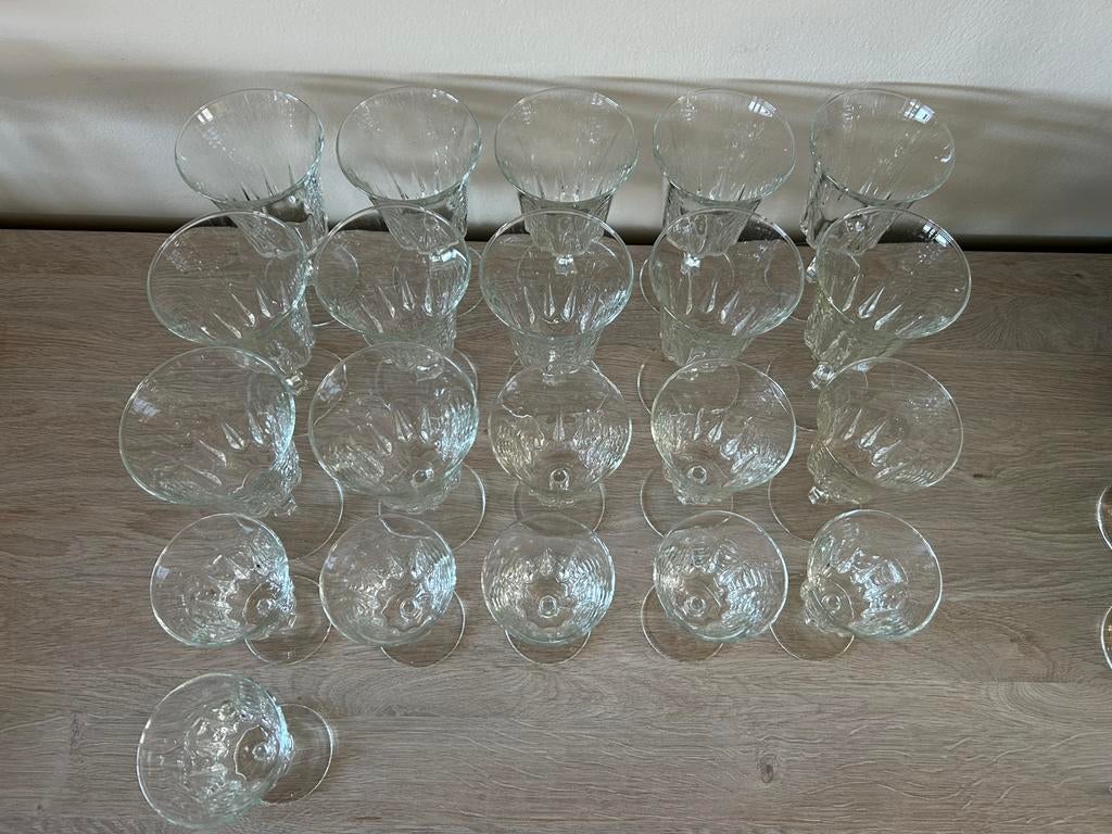 21 antieke glazen, Antiek en Kunst, Antiek | Glaswerk en Kristal, Ophalen