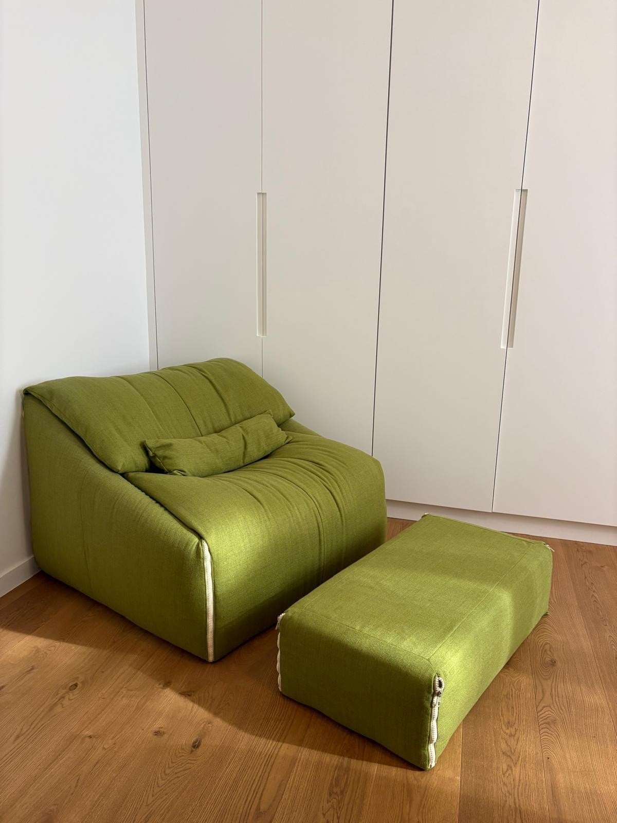Canapé 1 place et pouf Plumy de la marque Cinna, Maison & Meubles, Enlèvement