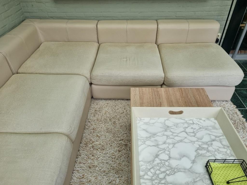 Beige hoekzetel, Ophalen, Gebruikt, Stof, Hoekzetel