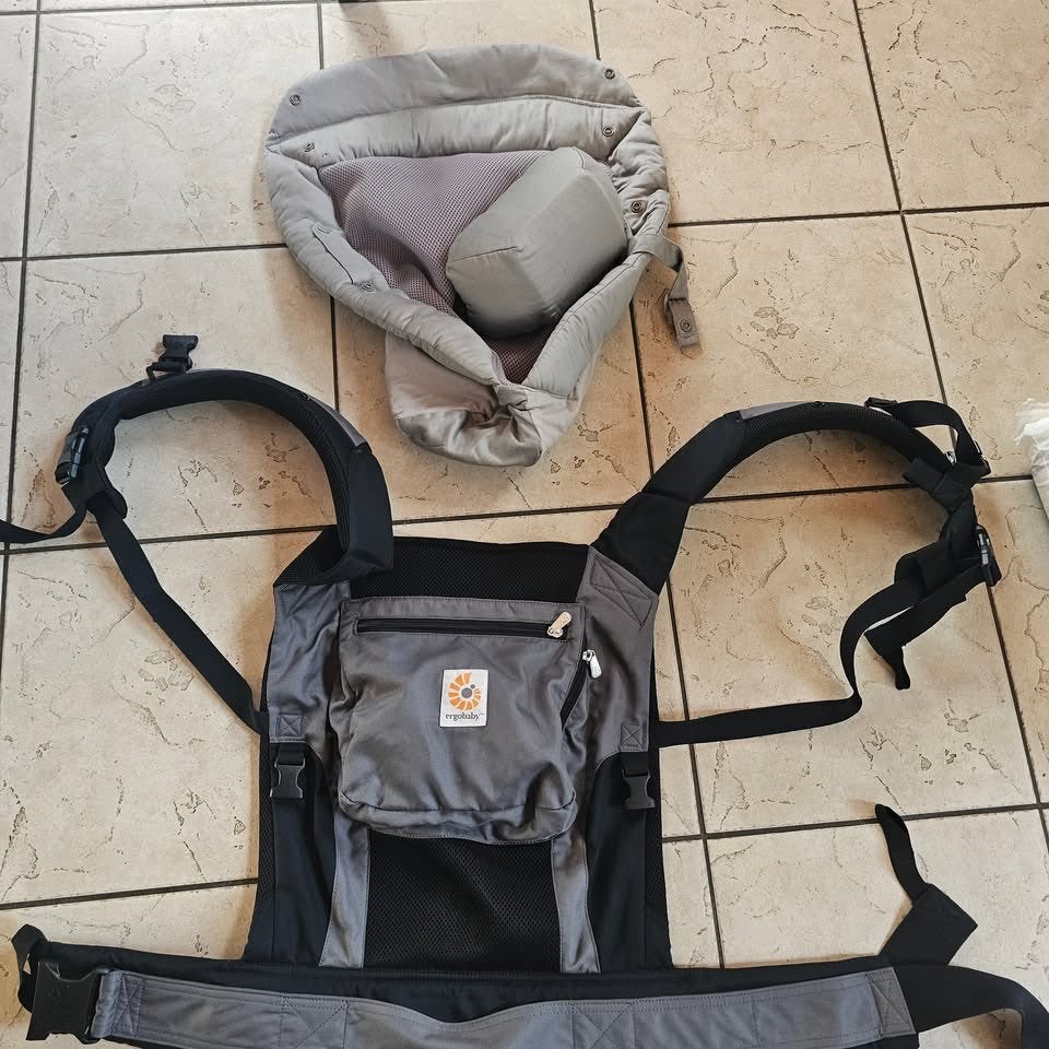 Babydraagzak met verloopstuk, Zo goed als nieuw, Buik, Draagzak, Ophalen
