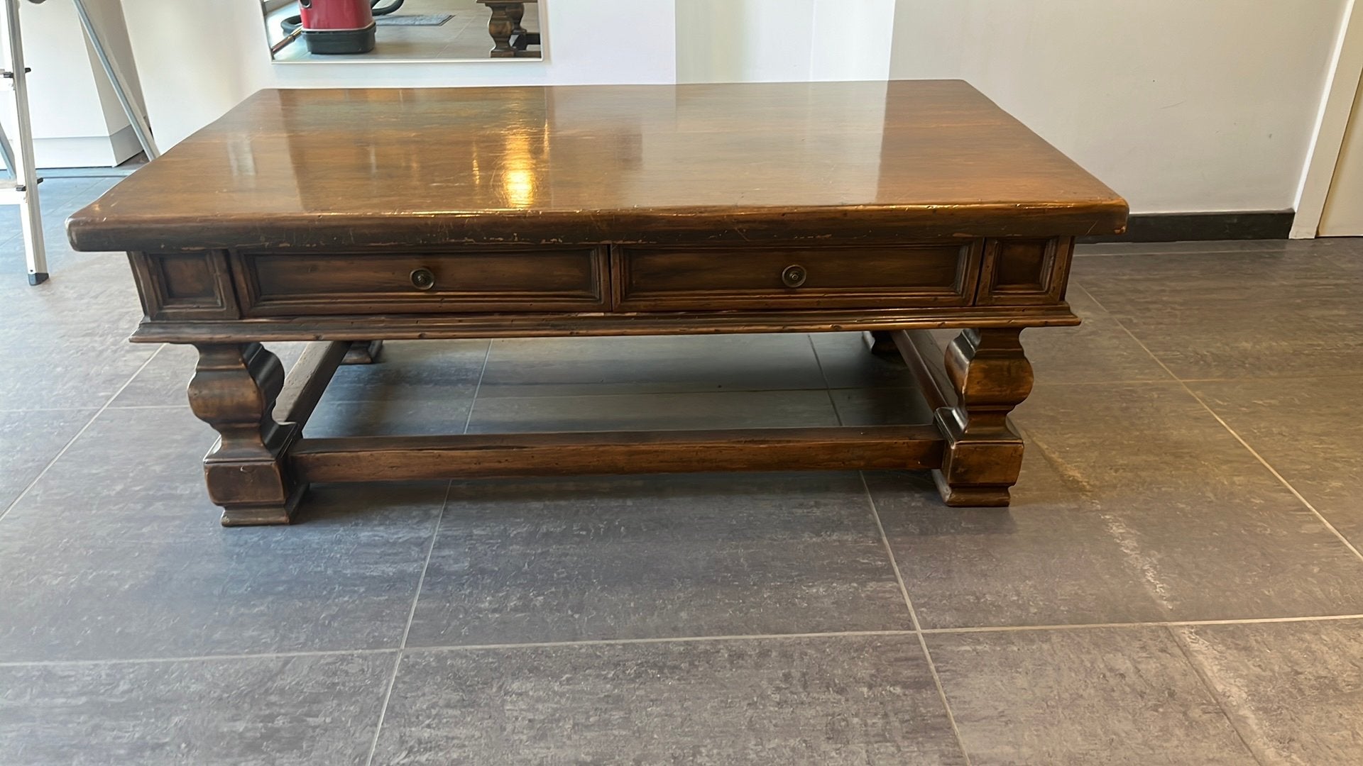 Mooi eiken tafeltje, Ophalen, 50 tot 100 cm, 100 tot 150 cm, Art deco
