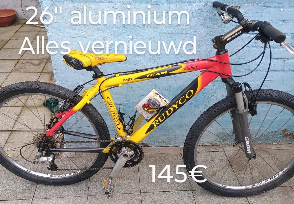 Volledig vernieuwd 26" aluminium Fiets merk rudico, Ophalen