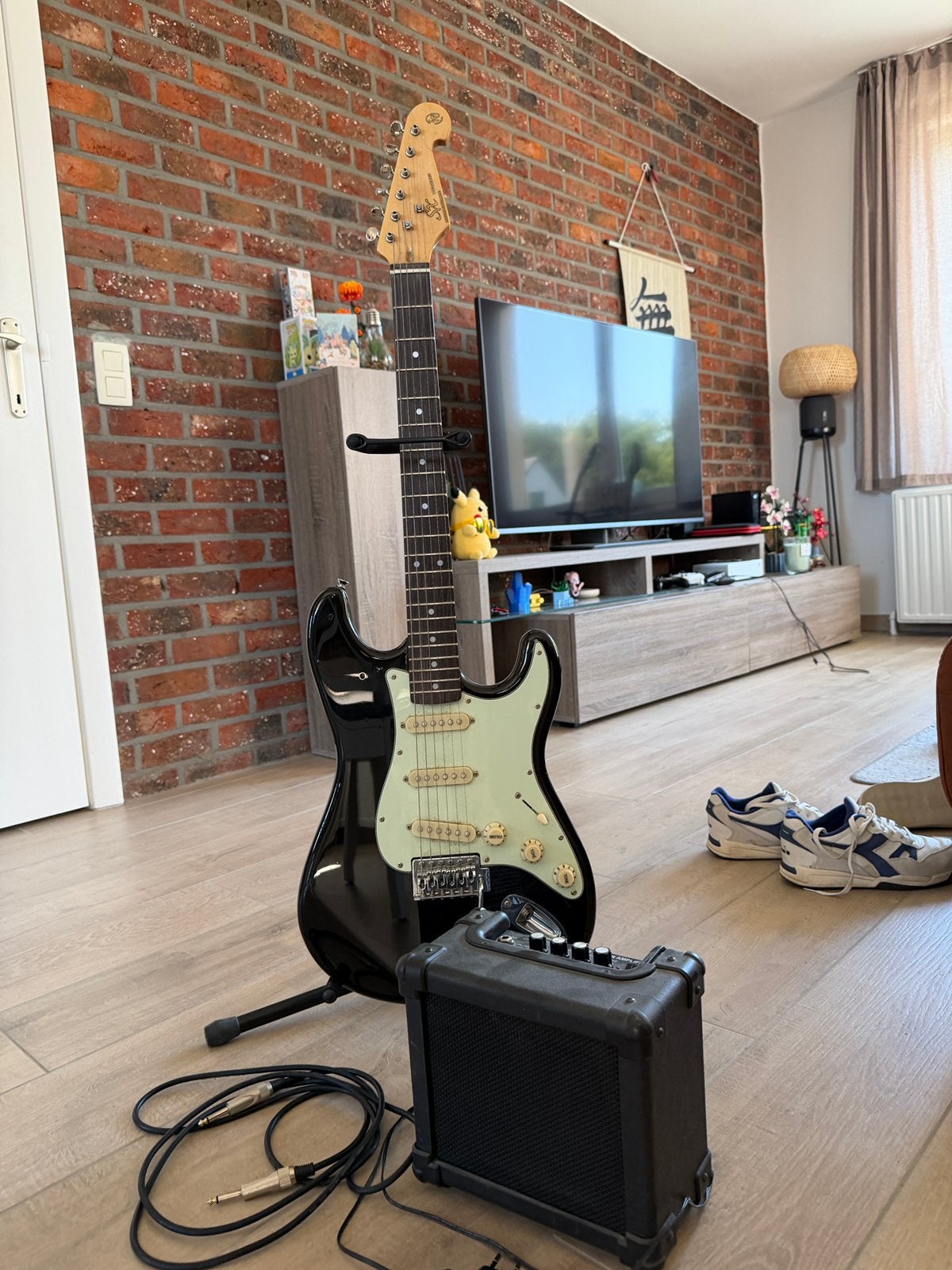Gitaar starter pakket, Muziek en Instrumenten, Gebruikt, Met versterker, Solid body, Ophalen