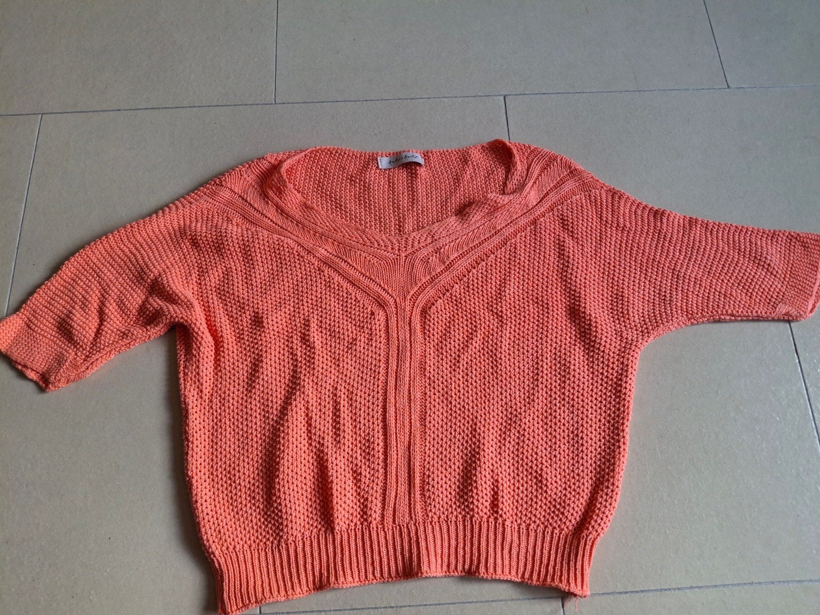 Oranje zomertruitje Amelie Amelie one size, Ophalen of Verzenden, Gedragen, Maat 38/40 (M), Oranje